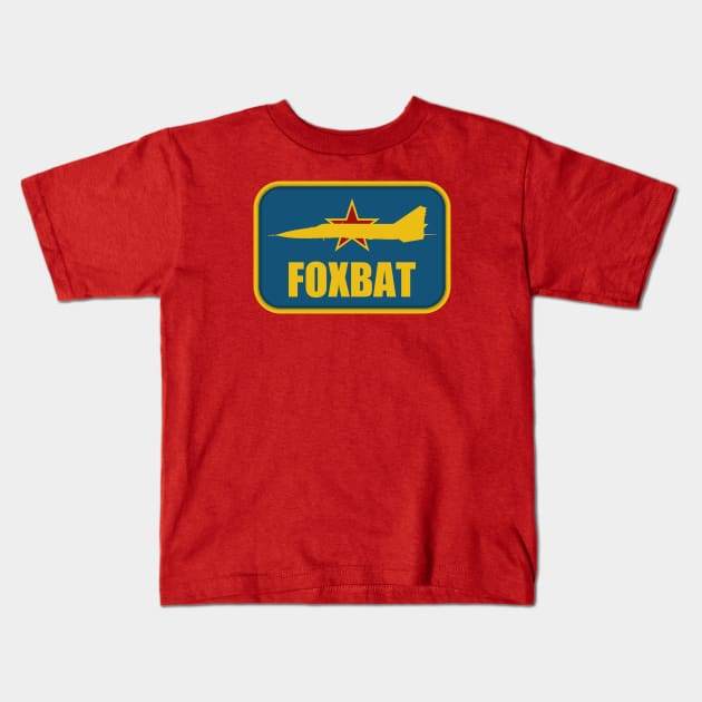 Mig-25 Foxbat Patch Kids T-Shirt by Tailgunnerstudios